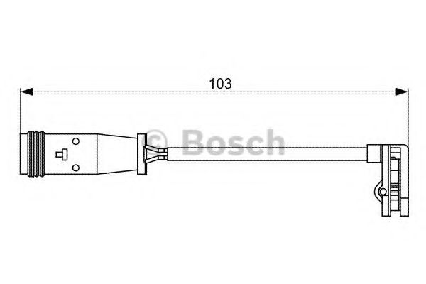 1987473037 BOSCH Датчик износа торм. колодок- перед.