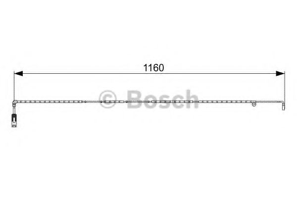 1987473055 BOSCH Датчик износа колодок тормозных задних LAND ROVER RANGE ROVER 04-12 Bosch