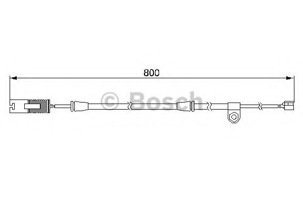 1987474945 BOSCH Датчик износа торм.колодок