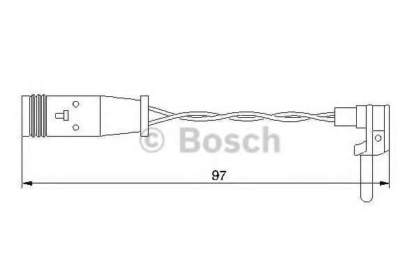 1987474966 BOSCH Датчик износа торм. колодок MB W203/W204/W211/W212/W220/W221 00- перед/задн.