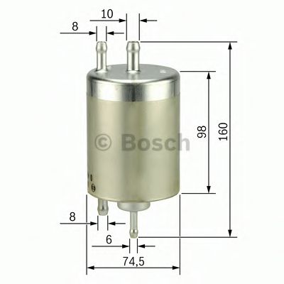 0450915003 BOSCH фильтр топл. mb w202w203w210w220w463 1.8-6.0 96>