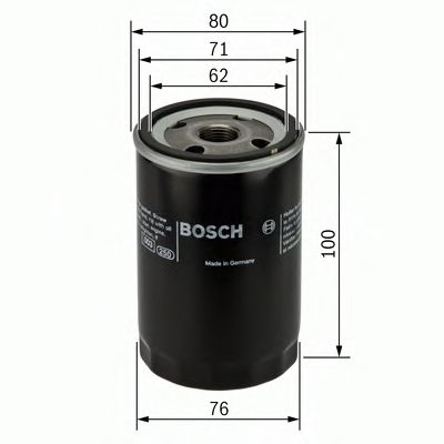 0451103367 BOSCH Фильтр масляный LAND ROVER DISCOVERY/RR SPORT 04- 4.2-4.4