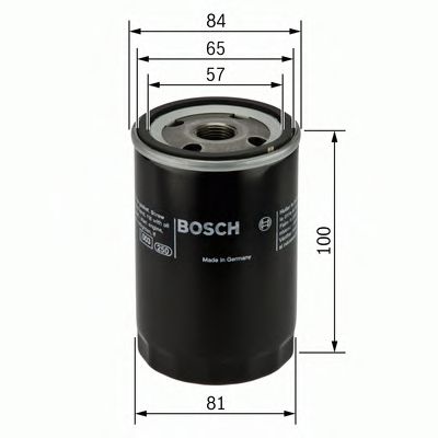 0986452023 BOSCH Фильтр масляный NISSAN ALMERA/PRIMERA/SUNNY/TERRANO 1.3-3.0 -02