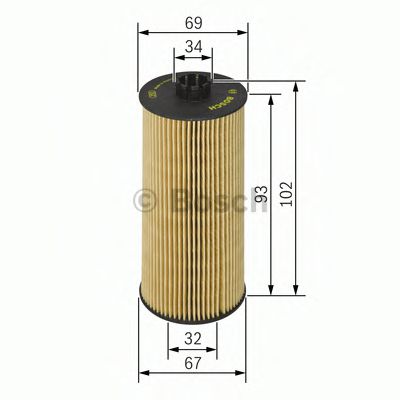 F026407010 BOSCH Фильтр масляный BMW 5(E60)/X5(E53) 00- 4.4-4.8