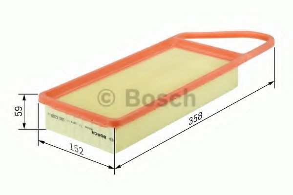 1457433591 BOSCH Фильтр воздушный PEUGEOT 47 1.82.