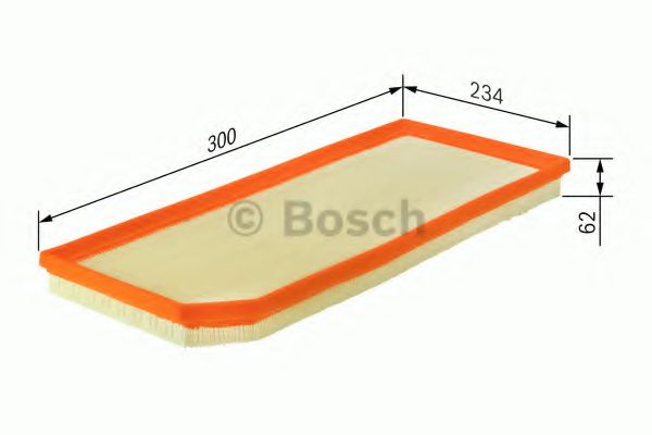 F026400119 BOSCH Фильтр воздушный BMW 1(E81)/3(E90)/X1(E84) 03- 2.0-3.0 DIESEL