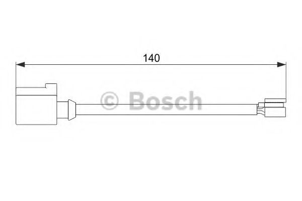 1987474566 BOSCH Датчик износа задних тормозных колодок