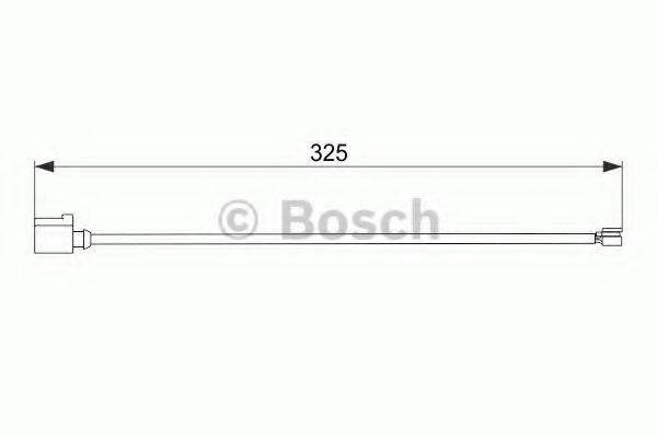 1987474567 BOSCH Датчик износа тормозных колодок передних 1 контакт Bosch