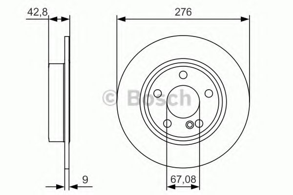 0986479A03 BOSCH Тормозной диск