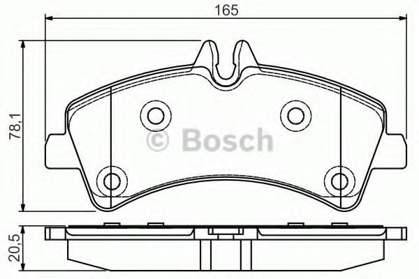0986495099 BOSCH Дисковые колодки