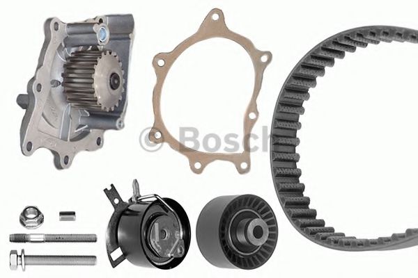 1987946496 BOSCH КОМПЛЕКТ (РЕМЕНЬ + РОЛИК + ВОДЯНОЙ НАСОС)