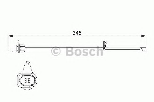 1987474507 BOSCH СИГНАЛИЗАТОР, ИЗНОС ТОРМОЗНЫХ КОЛОДОК