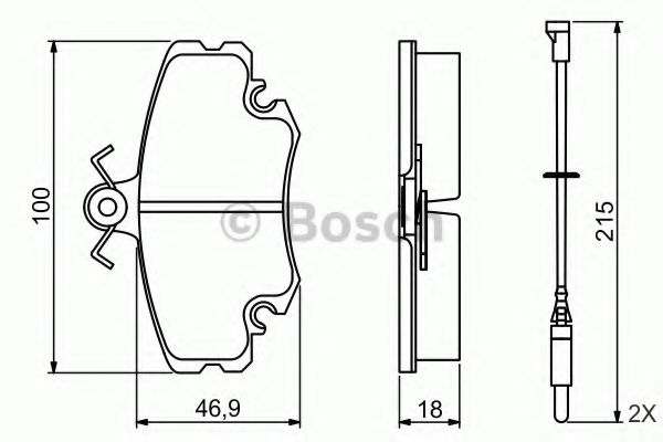 0986495212 BOSCH Колодки тормозные LADA LARGUS перед.