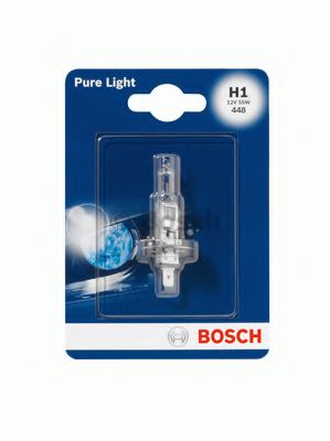 1987301005 BOSCH Лампа PURE LIGHT H1 12V 55W (блистер) (1 шт)