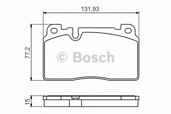 0986494702 BOSCH Дисковые колодки передние