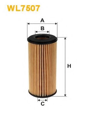 WL7507 WIX FILTERS Фильтр масляный VAG 12- 1.8TSI/2.0TSI Wix Filters