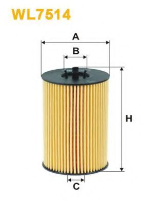 WL7514 WIX FILTERS Фильтр масляный VAG 1.6-2.0 TDI wl7514 Wix Filters