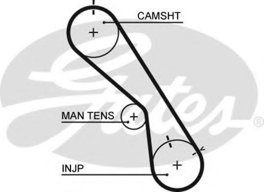 5474XS GATES Ремень ГРМ