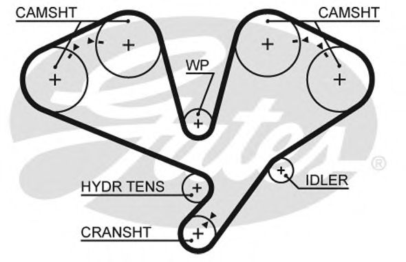 5659XS GATES Ремень грм 5659xs (8597-15659) (Gates)