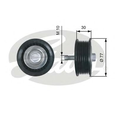 T36610 GATES Ролик ремня приводного opel astrainsigniazafira 2.0d 08-
