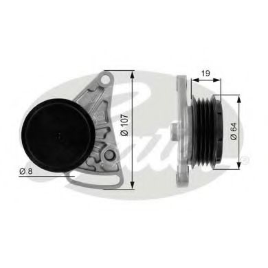 T38068 GATES ролик t38068 (7803-21068)