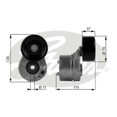 T38431 GATES Роликнатяжитель