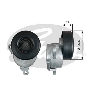 T38480 GATES Натяжитель ремня приводного ford mondeo 1.6-2.0 96-00