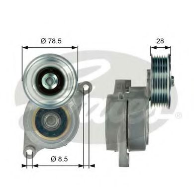 T39103 GATES Ролик натяжителя