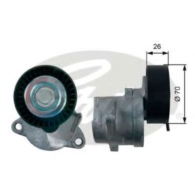 T39164 GATES Ролик приводного ремня opel insignia 2.0cdti 16v 08