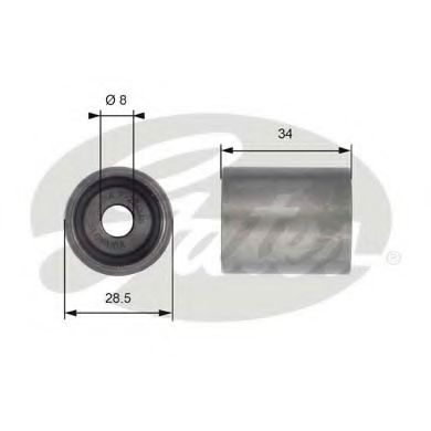 T42139 GATES Ролик ремня грм audi a4a6vw sharanford galaxy 1.9d