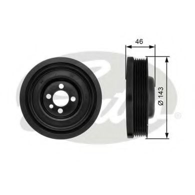 TVD1040 GATES Демпфер коленвала