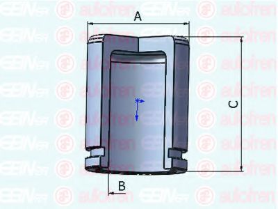 D025279 SEINSA AUTOFREN Ремком.суппорта NISSAN PICK UP (D22) 1998>