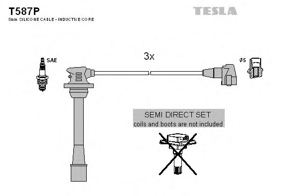 T587P TESLA Высоковольтные провода