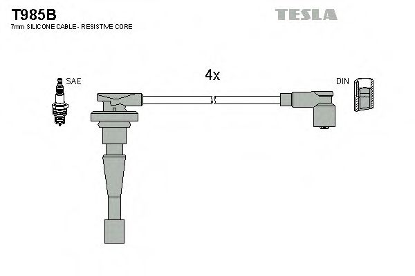 T985B TESLA Вв провод HONDA CR-V B2BB2B9B2Z1B 2Z3