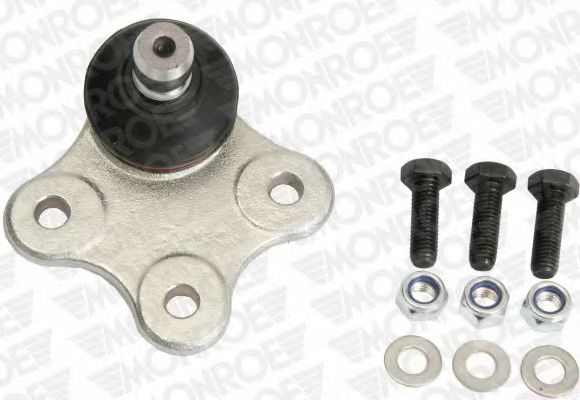 L10556 MONROE Опора шаровая abarth: grande punto 07-12, alfa romeo: mito 08-, citroenu numo 09-, nemo 08-, fiat: grande punto 05-, punto 12-, punto evo 08-, punto van 08-, opel: