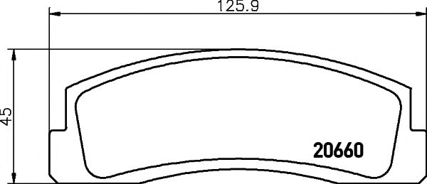 2066001 TEXTAR 2661 Колодки тормозные дисковые TEXTAR 266 156 4