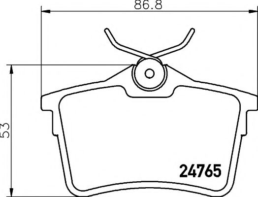 2476501 TEXTAR Колодки тормозные FORD FIESTA/KA/DA 121 95- передние