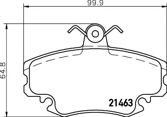 2146304 TEXTAR Колодки передн RENAULT LOGAN