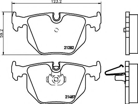 2148701 TEXTAR Колодки тормозные BMW X5(E53) 00- задн.