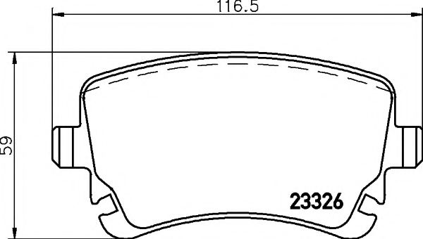 2332601 TEXTAR Колодки тормозные
