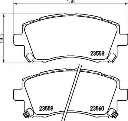 2355802 TEXTAR Колодки передние