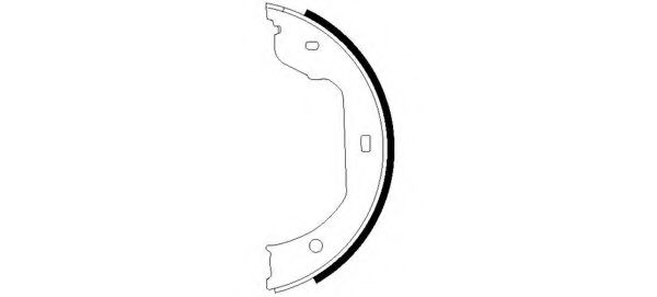 91058700 TEXTAR Колодки торм.бараб.р учн.торм.[ BMW E60/61/65/66 /53/83