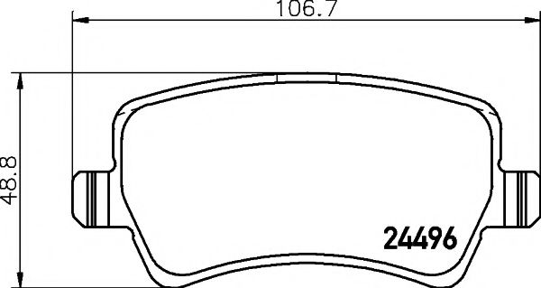 2449602 TEXTAR Колодки торм.зад.Ford Galaxy 6-S Max 6-Volvo S8 II 6-V7 III 7-XC7 II7-