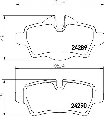 2428901 TEXTAR Колодки дисковые