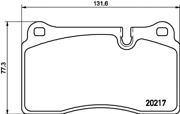 2021701 TEXTAR Колодки дисковые п.Land Rover Range Rover 3.2-4.2i3.0T Di V6 05