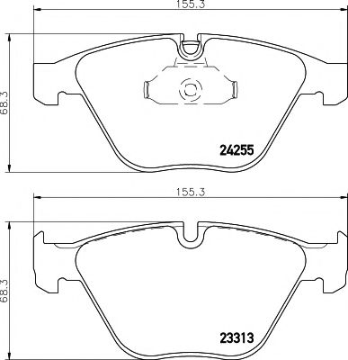 2331301 TEXTAR Колодки тормозные BMW 3(E90)/X1(E84) 05- перед.