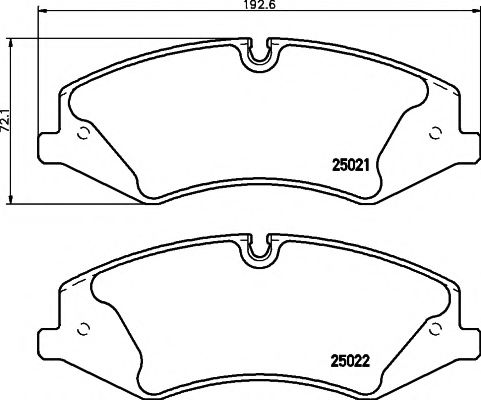 2502101 TEXTAR Колодки тормозные LAND ROVER RR SPORT 06- перед.