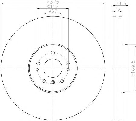 92176603 TEXTAR ДИСКИ ТОРМ.ПЕР.MERCEDES W164, X164, W251 ML500, GL
