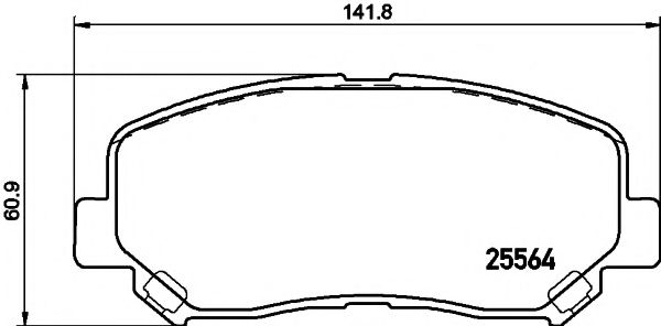 2556401 TEXTAR Brake pad set