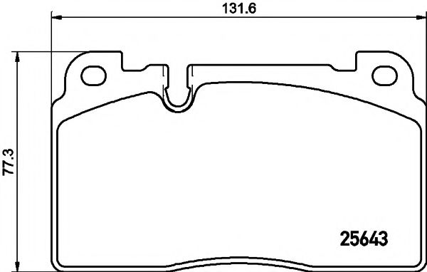 2564302 TEXTAR Колодки тормозные AUDI Q5 12- перед.
